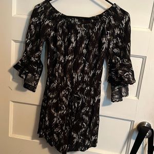 Off shoulder long sleeve Express Romper